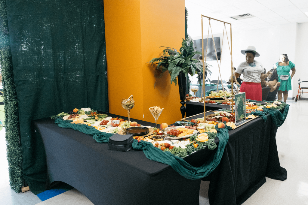 Table of food from Taste of Catapult event