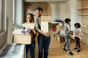 Family moving into home