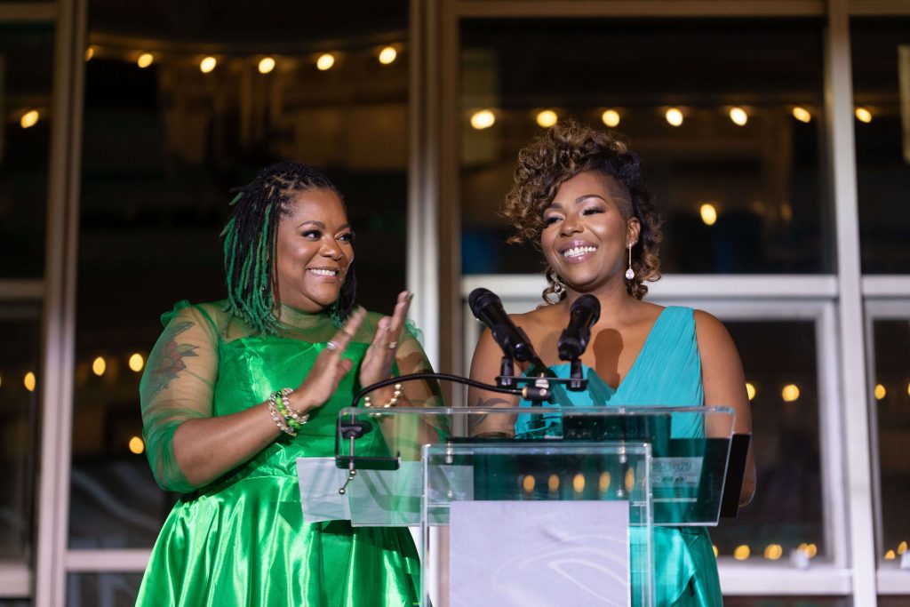 Tammy and Mary celebrating at the 2023 BERE Gala